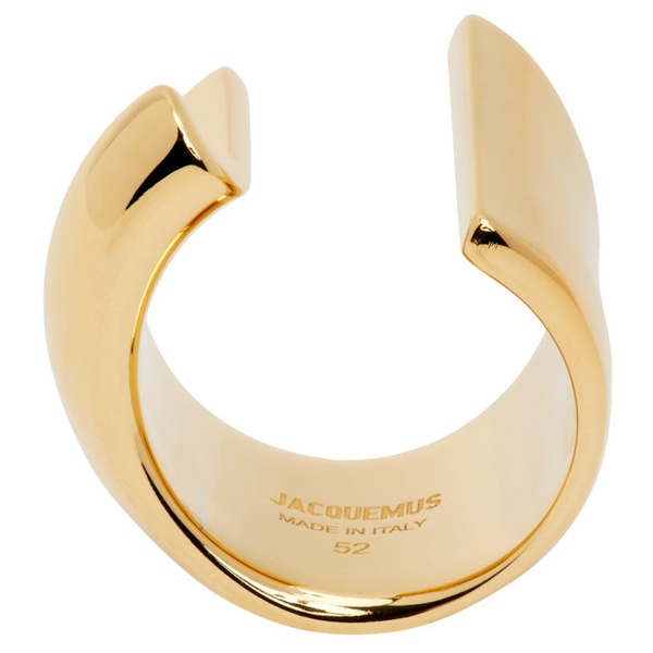  자크뮈스 JACQUEMUS Gold Le Chouchou La Bague J Ring 232553F024002
