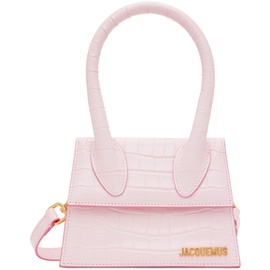 자크뮈스 JACQUEMUS Pink Le Chouchou Le Chiquito Moyen Bag 232553F048049
