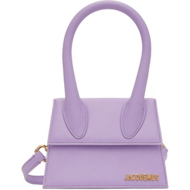 자크뮈스 JACQUEMUS Purple Le Papier Le Chiquito Moyen Bag 232553F048056