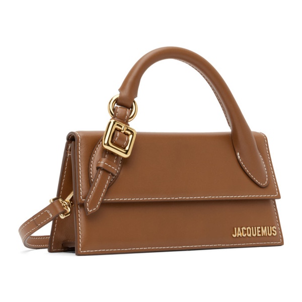  자크뮈스 JACQUEMUS Brown Le Chouchou Le Chiquito Long Boucle Bag 232553F048064