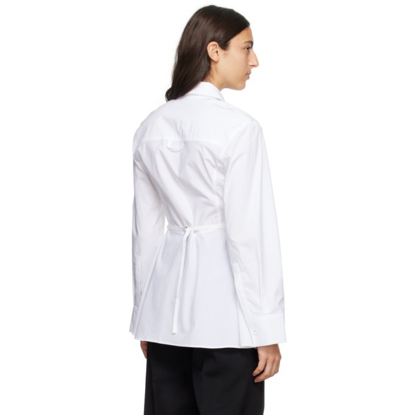  자크뮈스 JACQUEMUS White Le Chouchou La Chemise Lavoir Shirt 232553F109006