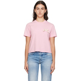 자크뮈스 JACQUEMUS Pink Le Chouchou Le T-Shirt Noeud T-Shirt 232553F110007