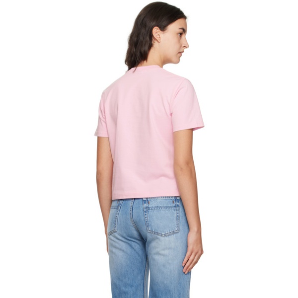  자크뮈스 JACQUEMUS Pink Le Chouchou Le T-Shirt Noeud T-Shirt 232553F110007