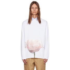 자크뮈스 JACQUEMUS White Le Chouchou Le T-Shirt Rosine Long Sleeve T-Shirt 232553M213012