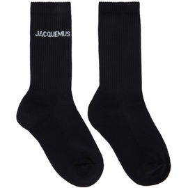 Black Le Papier Les Chaussettes 자크뮈스 Jacquemus Socks 232553M220014