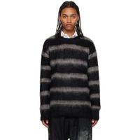 요지 야마모토 YOHJI YAMAMOTO Black Striped Sweater 232573M201003