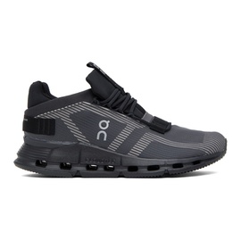 On Black & Gray Cloudnova Void Sneakers 232585M237032