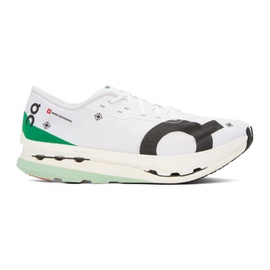 On White & Green Cloudboom Echo 3 Sneakers 232585M237075