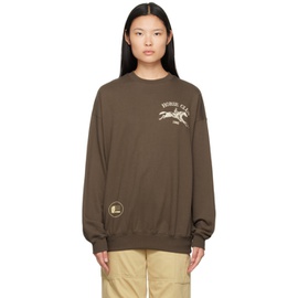기준 Kijun Brown Graphic Sweatshirt 232586F098001