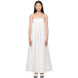 키카 바르가스 Kika Vargas SSENSE Exclusive White Maxi Dress 232593F055000