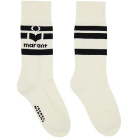이자벨마랑 Isabel Marant 오프화이트 Off-White Viby Logo Socks 232600F076008