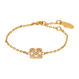 오프화이트 Off-White Gold Pave Arrow Bracelet 232607F020000