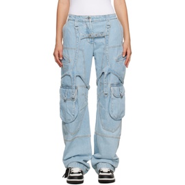 오프화이트 Off-White Blue Harness Jeans 232607F069003