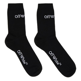 오프화이트 Off-White Black Small Logo Socks 232607F076001