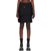 오프화이트 Off-White Black Harness Midi Skirt 232607F092003