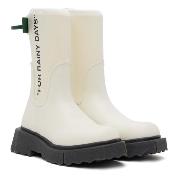  오프화이트 Off-White Sponge Rain Boots 232607F113006