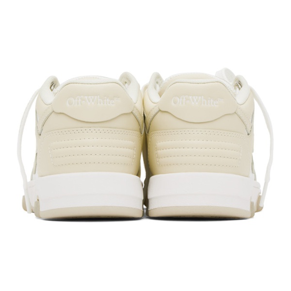  오프화이트 Off-White Beige & White Out Of Office Sneakers 232607F128051