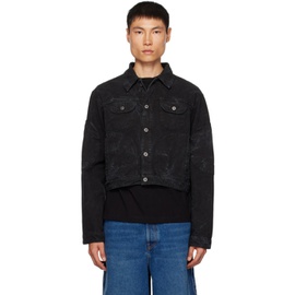 오프화이트 Off-White Black Garment-Dyed Jacket 232607M180002