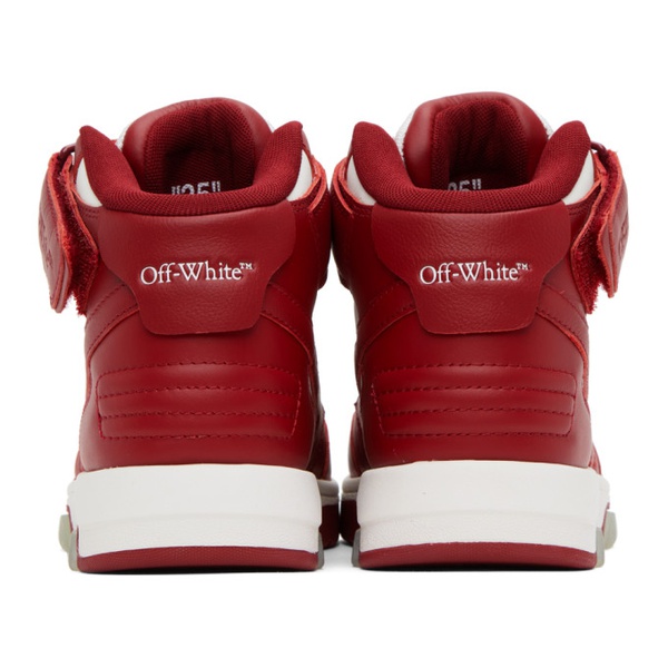  오프화이트 Off-White Red & White Out Of Office Sneakers 232607M237032
