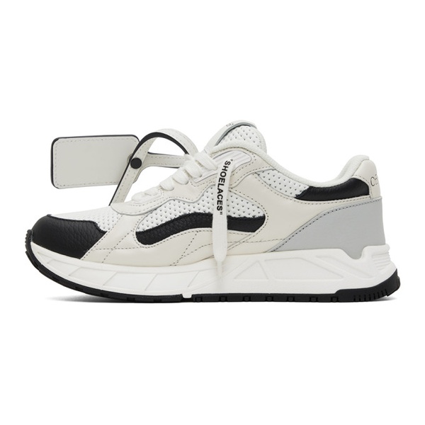  오프화이트 Off-White White & Black Kick Off Sneakers 232607M237036