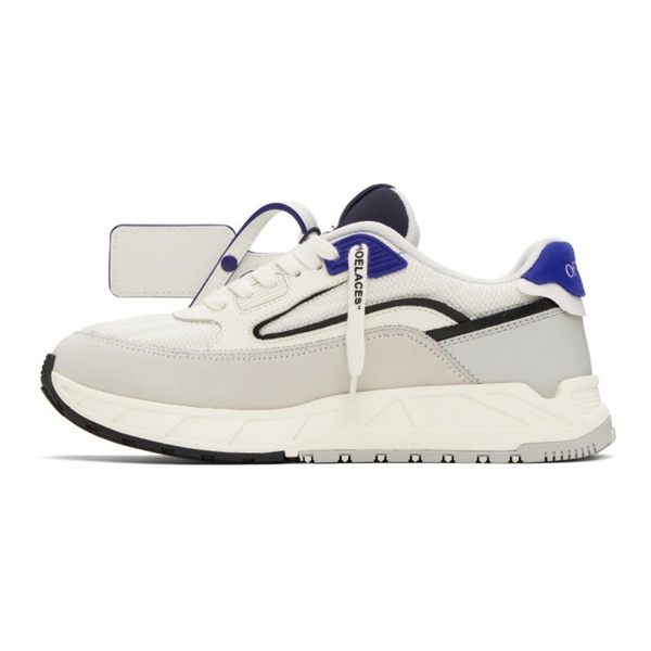  오프화이트 Off-White White & Gray Kick Off Sneakers 232607M237038