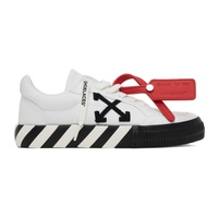 오프화이트 Off-White White & Black Vulcanized Low Sneakers 232607M237050