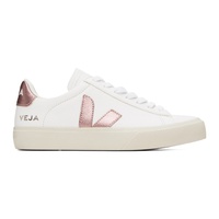 베자 VEJA White & Pink Campo Sneakers 232610F128039