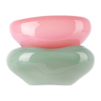 Helle Mardahl Pink & Green Candy Dish Set 232611M792002