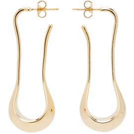 르메르 LEMAIRE Gold Short Drop Earrings 232646F022004