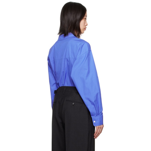  르메르 LEMAIRE Blue Long Shirt 232646F109006