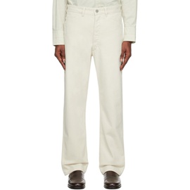 르메르 LEMAIRE White Curved Jeans 232646M186002