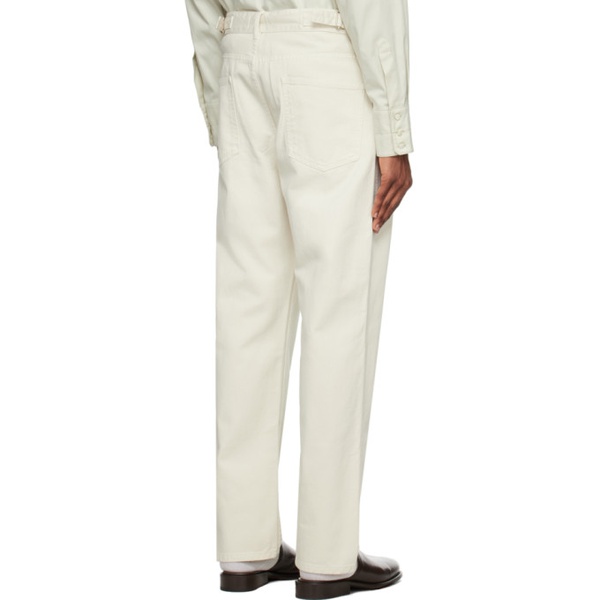  르메르 LEMAIRE White Curved Jeans 232646M186002