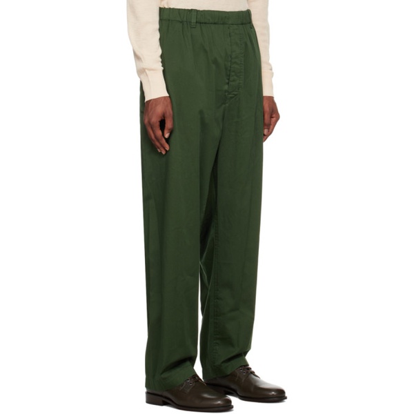  르메르 LEMAIRE Green Relaxed Trousers 232646M191027