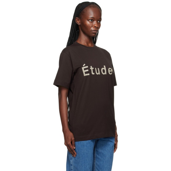  EEtudes Brown Wonder T-Shirt 232647F110013