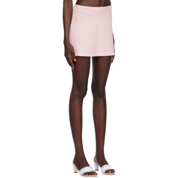  팔로마울 Paloma Wool Pink Clairo Miniskirt 232648F090003