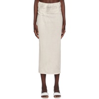 팔로마울 Paloma Wool 오프화이트 Off-White Drytears Reversible Maxi Skirt 232648F093001