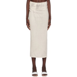 팔로마울 Paloma Wool 오프화이트 Off-White Drytears Reversible Maxi Skirt 232648F093001