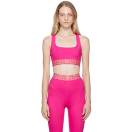 베르사체 언더웨어 베르사체 Versace Underwear Pink Greca Sport Bra 232653F073017