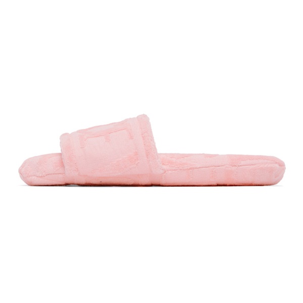베르사체 베르사체 언더웨어 베르사체 Versace Underwear Pink Jacquard Slippers 232653F121002