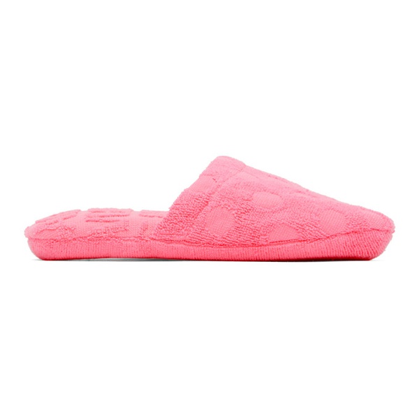베르사체 베르사체 언더웨어 베르사체 Versace Underwear Pink Polka Dot Slippers 232653F121003