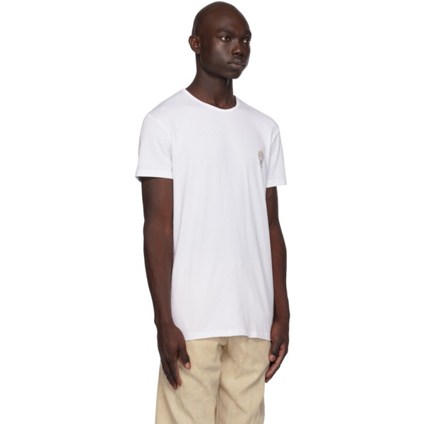 베르사체 베르사체 언더웨어 베르사체 Versace Underwear Two-Pack White & Black Medusa T-Shirts 232653M213018
