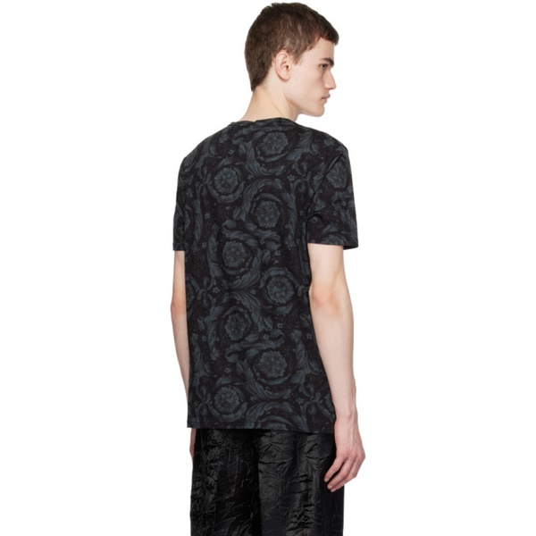 베르사체 베르사체 언더웨어 베르사체 Versace Underwear Black Barocco T-Shirt 232653M213019