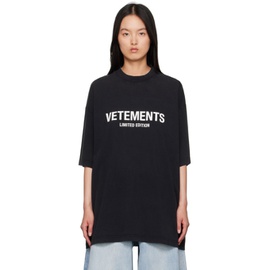 베트멍 VETEMENTS Black Limited 에디트 Edition T-Shirt 232669F110008