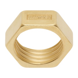 베트멍 VETEMENTS Gold Nut Ring 232669M147003