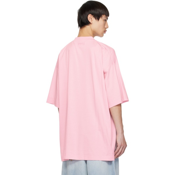  베트멍 VETEMENTS Pink X-Small T-Shirt 232669M213024