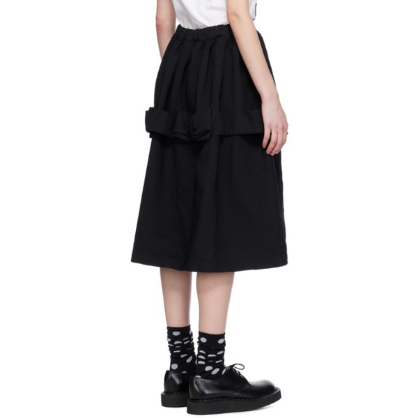  Comme des Garcons Girl Black Bow Midi Skirt 232670F054002
