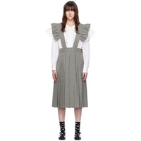 Comme des Garcons Girl Gray Pinafore Midi Skirt 232670F092002