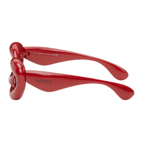 로에베 로에베 LOEWE Red Inflated Cat-Eye Sunglasses 232677F005034