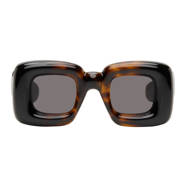 로에베 로에베 LOEWE Tortoiseshell Inflated Sunglasses 232677M134051