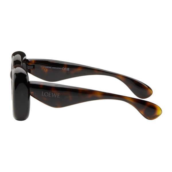 로에베 로에베 LOEWE Tortoiseshell Inflated Sunglasses 232677M134051